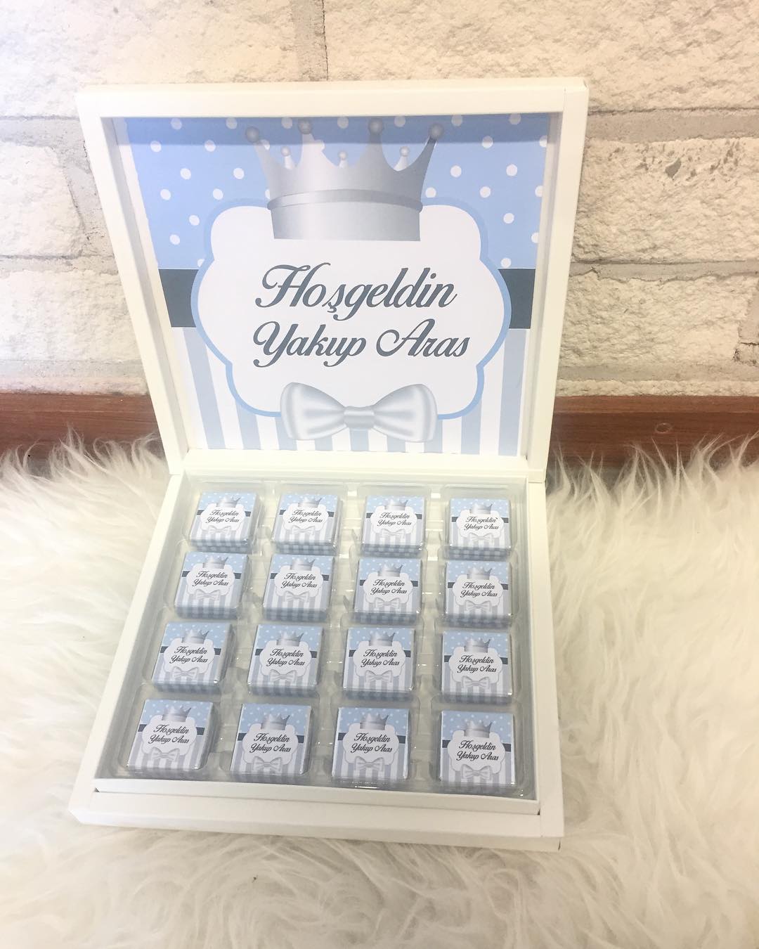 chocobox - gepersonaliseerde chocolade met tekst / foto - isteme cikolata - kiz isteme - damat - new born gift - kraamcadeau - pasgeboren baby kado - verjaardag