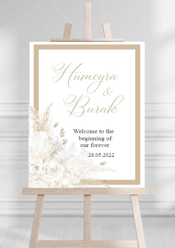 welkomstbord bruiloft - evenement bord - gepersonaliseerde welkomst bord - transparant - bruiloftsbord - kina dugun pankart