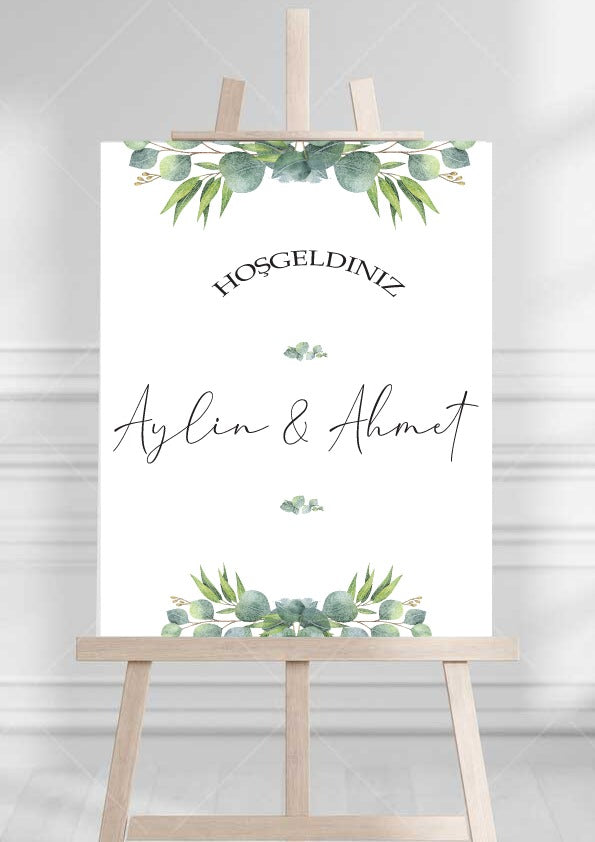 welkomstbord bruiloft - evenement bord - gepersonaliseerde welkomst bord - transparant - bruiloftsbord - kina dugun pankart