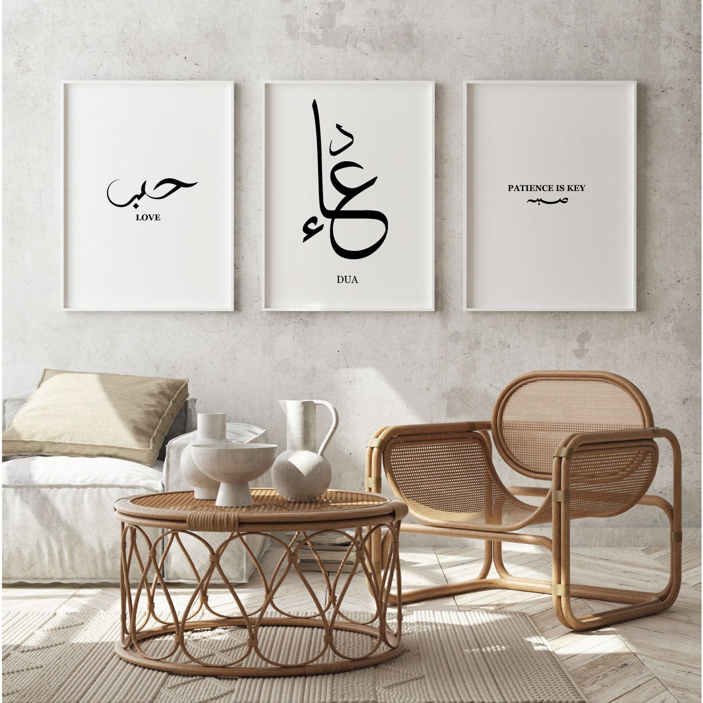 islamitische posters set van 3 - allah - muhammed -ayat el kursu - woondecoratie - islam wall art - islamic art - islamitische kunst - duvar poster - muslim art - gepersonaliseerde posters - islamic poster allah, muhammed in goud - Islamitische Kunst