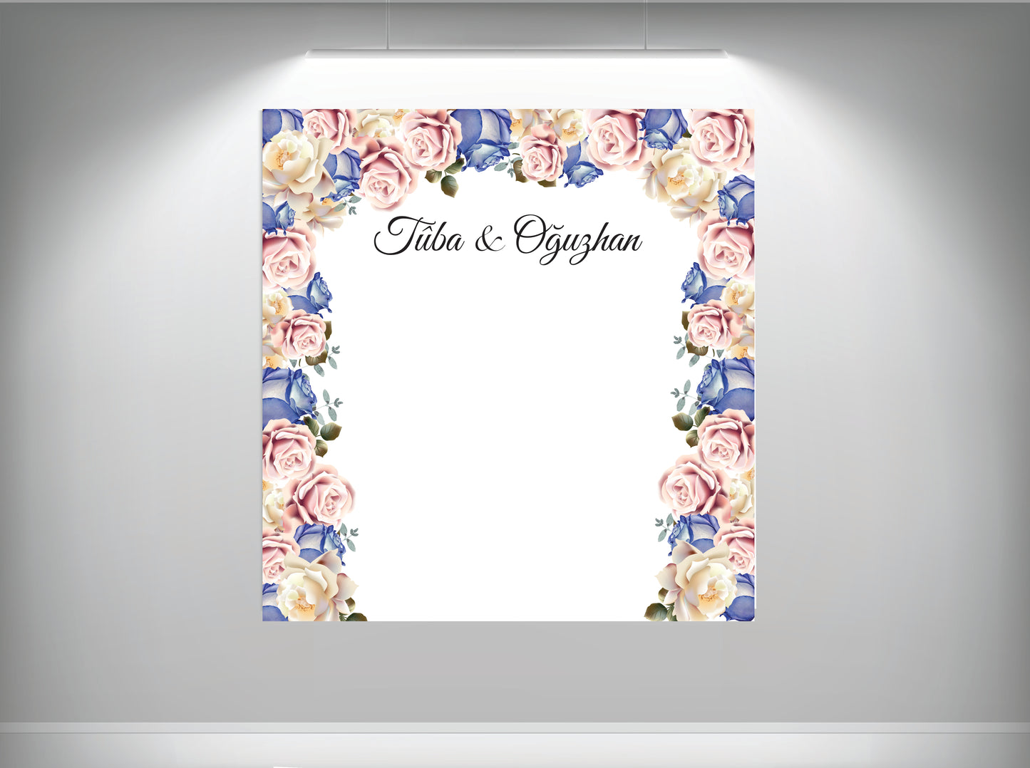 Achtergronddoek - gender party - verjaardag - verloving - bruiloft - huwelijksaanzoek - evenementdoek - banner -spandoek - gepersonaliseerde doek