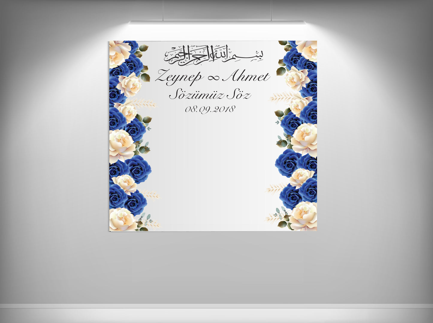 Achtergronddoek - gender party - verjaardag - verloving - bruiloft - huwelijksaanzoek - evenementdoek - banner - spandoek - gepersonaliseerde doek