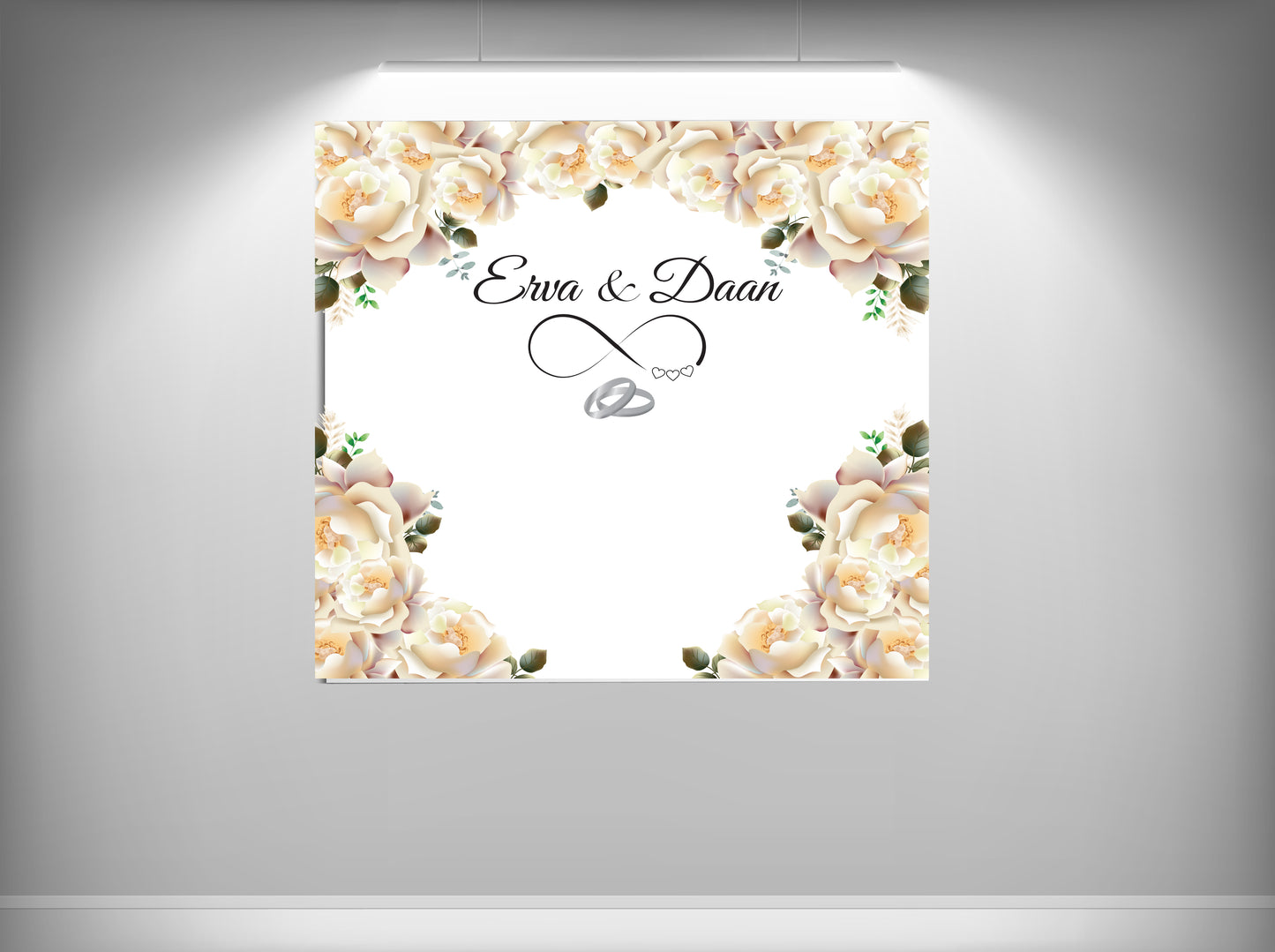 Achtergronddoek - gender party - verjaardag - verloving - bruiloft - huwelijksaanzoek - evenementdoek - banner -spandoek - gepersonaliseerde doek