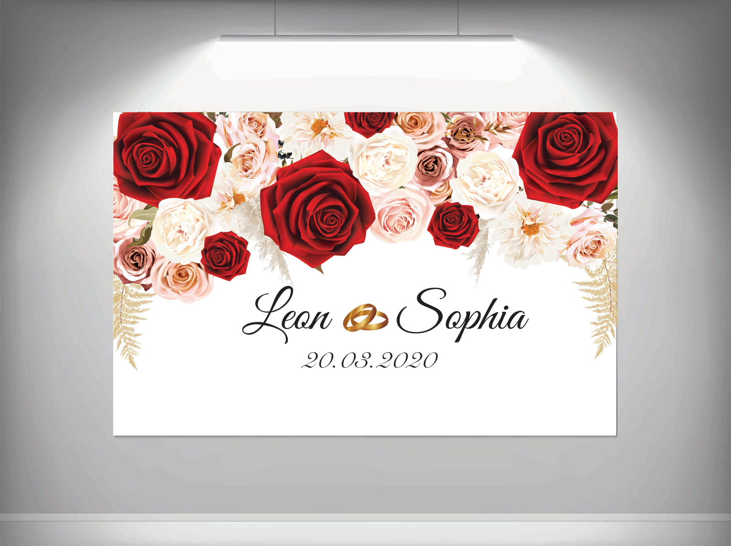 Achtergronddoek - gender party - verjaardag - verloving - bruiloft - huwelijksaanzoek - evenementdoek - banner - spandoek - gepersonaliseerde doek