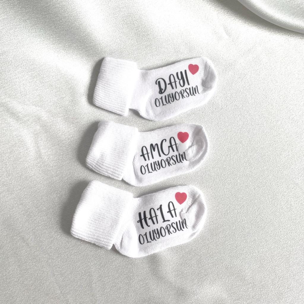 aankondiging baby sokken-zwangerschap
- geslacht nthulling -babyshower - cadeau - bebek corap baskili