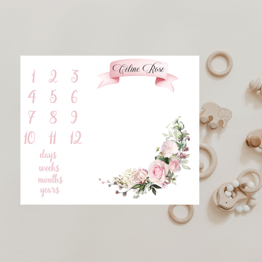 Babykleed gepersonaliseerd - baby kleed - babydeken - Mijlpaaldeken - Kraamcadeau - Babyshower