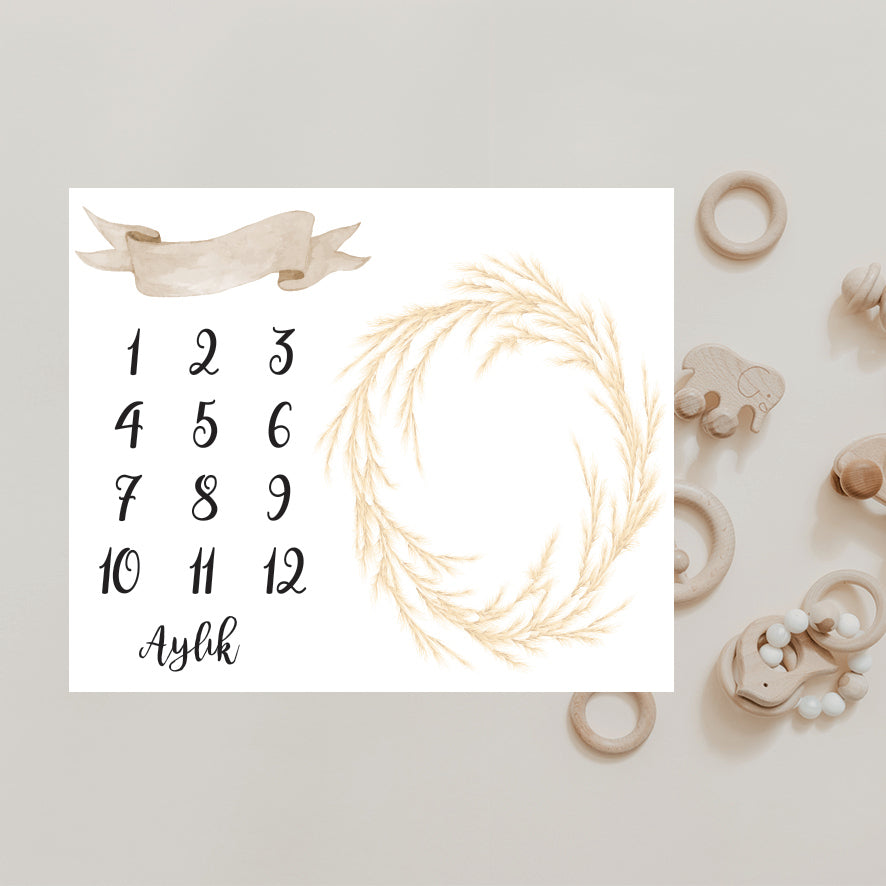 Babykleed gepersonaliseerd - baby kleed - babydeken - Mijlpaaldeken - Kraamcadeau - Babyshower