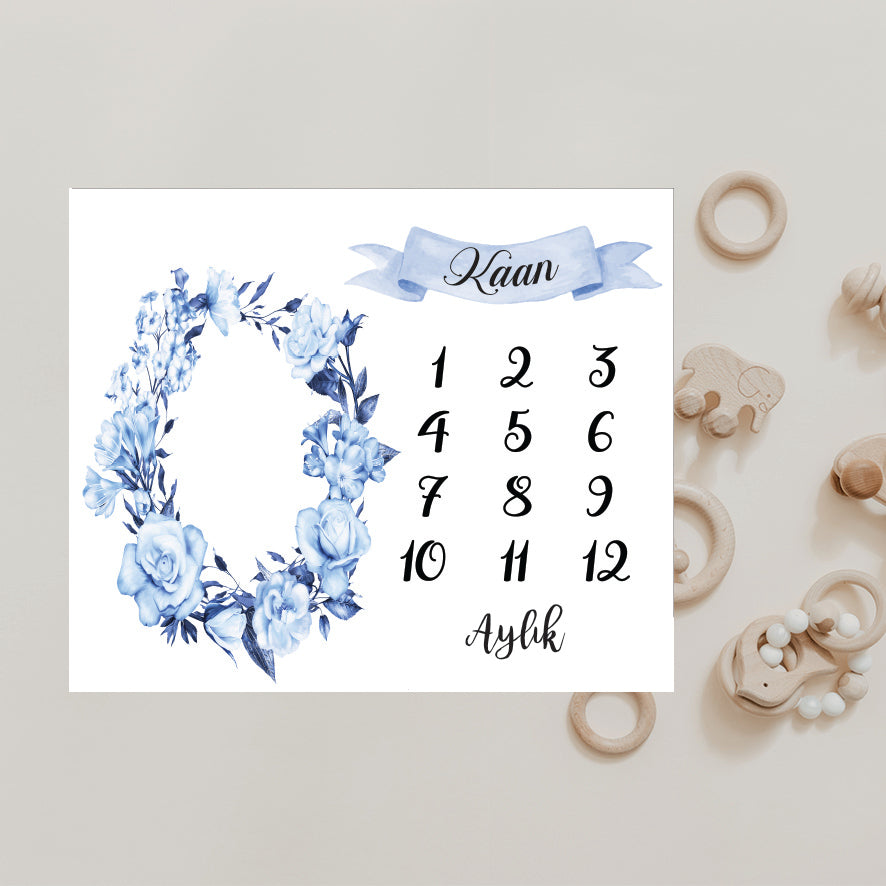 Babykleed gepersonaliseerd - baby kleed - babydeken - Mijlpaaldeken - Kraamcadeau - Babyshower