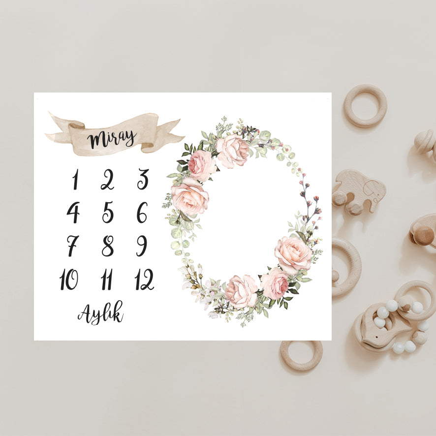 Babykleed gepersonaliseerd - baby kleed - babydeken - Mijlpaaldeken - Kraamcadeau - Babyshower