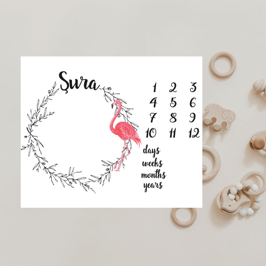 Babykleed gepersonaliseerd - baby kleed - babydeken - Mijlpaaldeken - Kraamcadeau - Babyshower