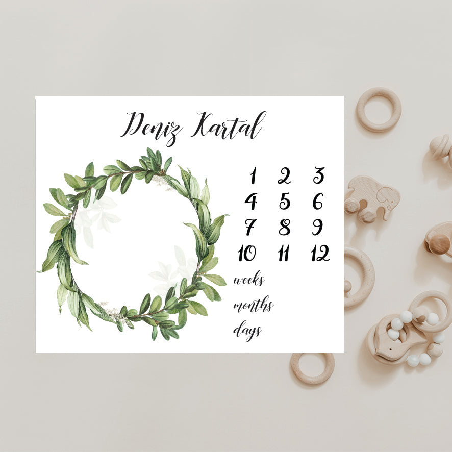 Babykleed gepersonaliseerd - baby kleed - babydeken - Mijlpaaldeken - Kraamcadeau - Babyshower