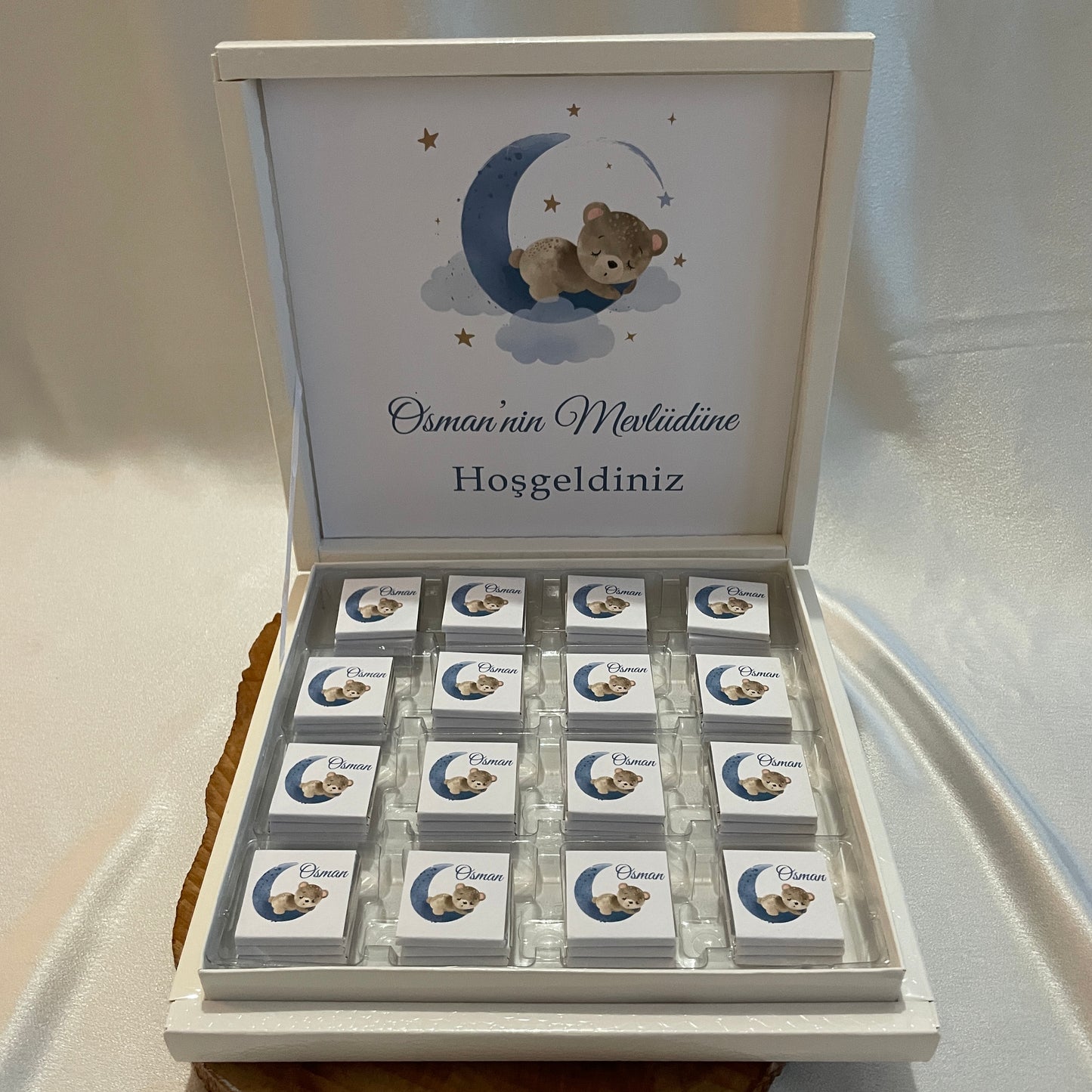 chocobox - gepersonaliseerde chocolade met tekst / foto - isteme cikolata - kiz isteme - mevlid bebek - new born gift - kraamcadeau - pasgeboren baby kado