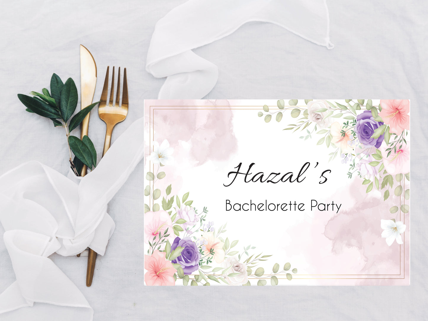 placemate set met eigen tekst - chocolade met servet - verjaardag vrijgezellenfeest decoratie - bachelorette party