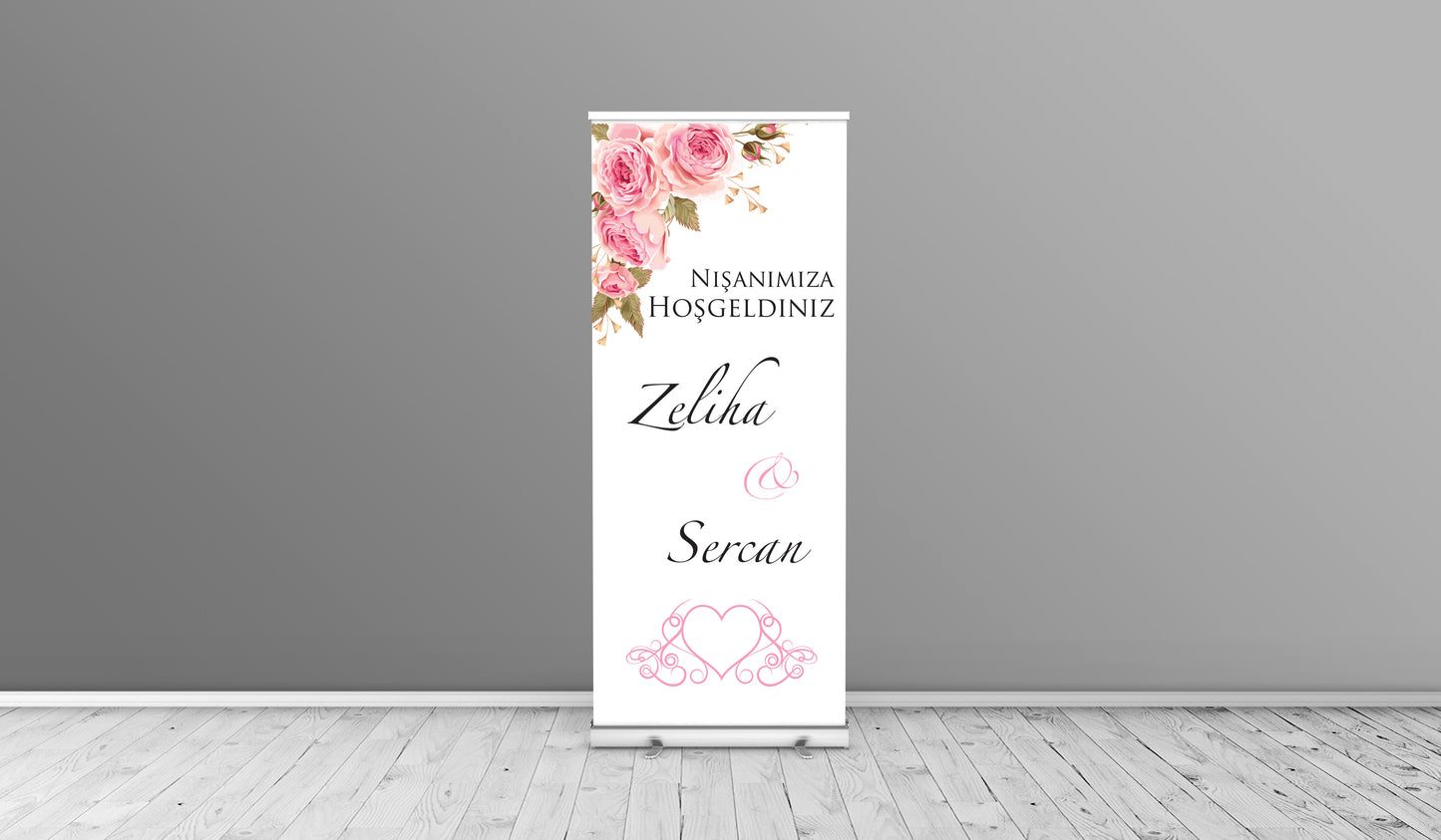 Rollup banner voor elke gelegenheid - roll up wedding -verloving - verjaardag - evenement - gepersonaliseerde rollup
