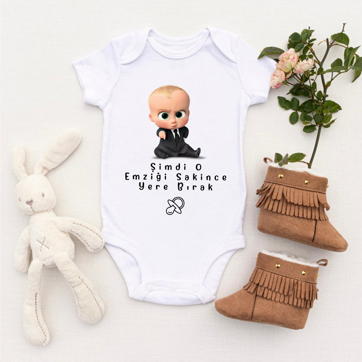 bebek zibin - baby romper met foto en tekst - aankondiging van je baby - gepersonaliseerde baby romper