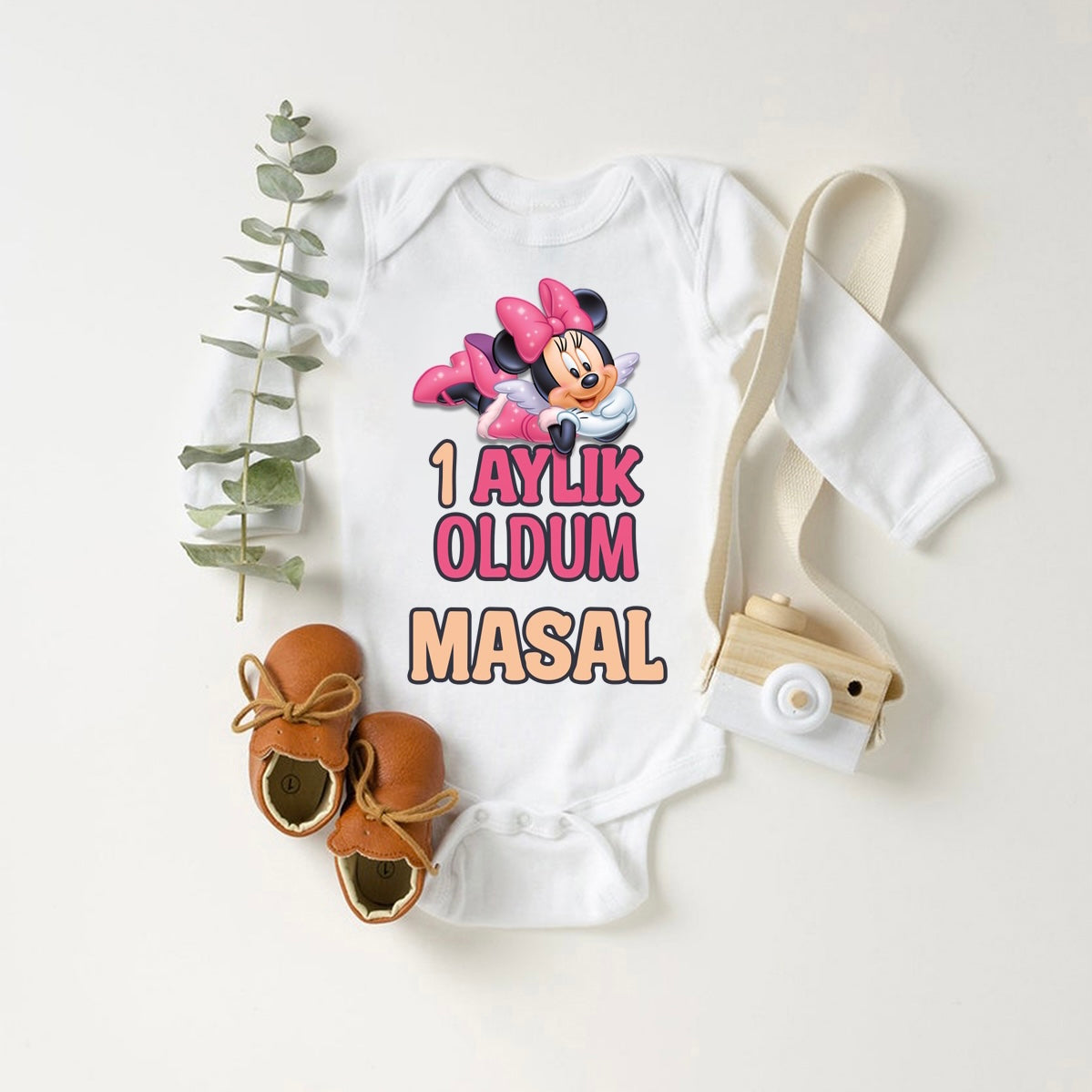 baby romper met foto en tekst - aankondiging van je baby - gepersonaliseerde baby romper