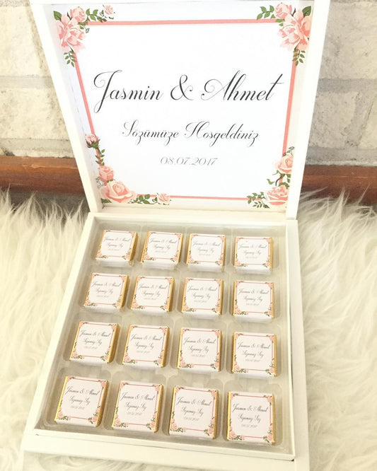chocobox - gepersonaliseerde chocolade met tekst / foto - isteme cikolata - kiz isteme - damat  - new born gift - kraamcadeau - pasgeboren baby kado