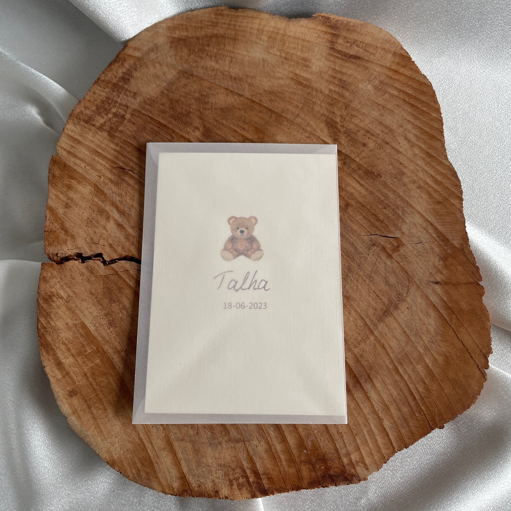 Geboorte kaart - dogum karti - kraam cadeau - zwangerschap kaart - baby kaart - uitnodigingskaart - tafelkaart - gepersonaliseerde baby kaart