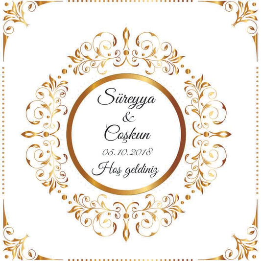 Dansvloer met tekst - vloerdoek - zaalversiering - wedding dance floor - dugun dans pisti - eglence - vinyl sticker - gepersonaliseerde kleed - kina - verloving