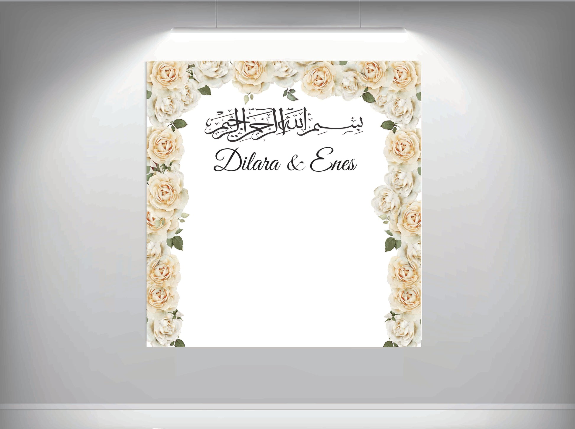 Achtergronddoek - gender party - verjaardag - verloving - bruiloft - huwelijksaanzoek - evenementdoek - banner -spandoek - gepersonaliseerde doek