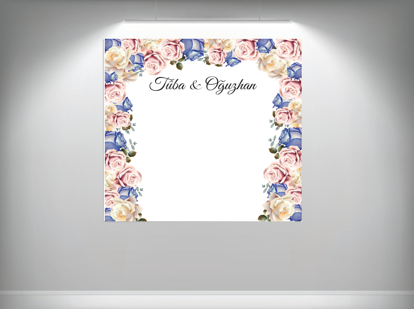 Achtergronddoek - gender party - verjaardag - verloving - bruiloft - huwelijksaanzoek - evenementdoek - banner - spandoek - gepersonaliseerde doek