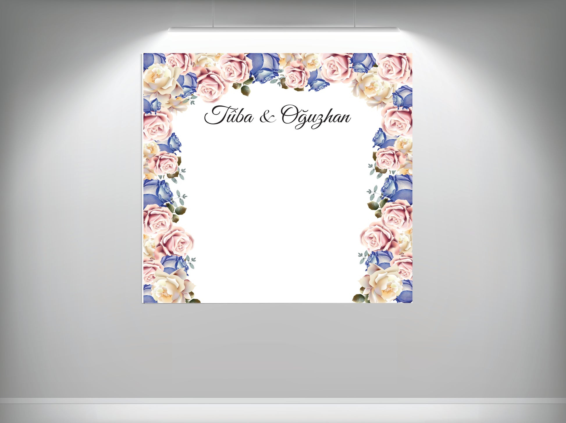 Achtergronddoek - gender party - verjaardag - verloving - bruiloft - huwelijksaanzoek - evenementdoek - banner - spandoek - gepersonaliseerde doek