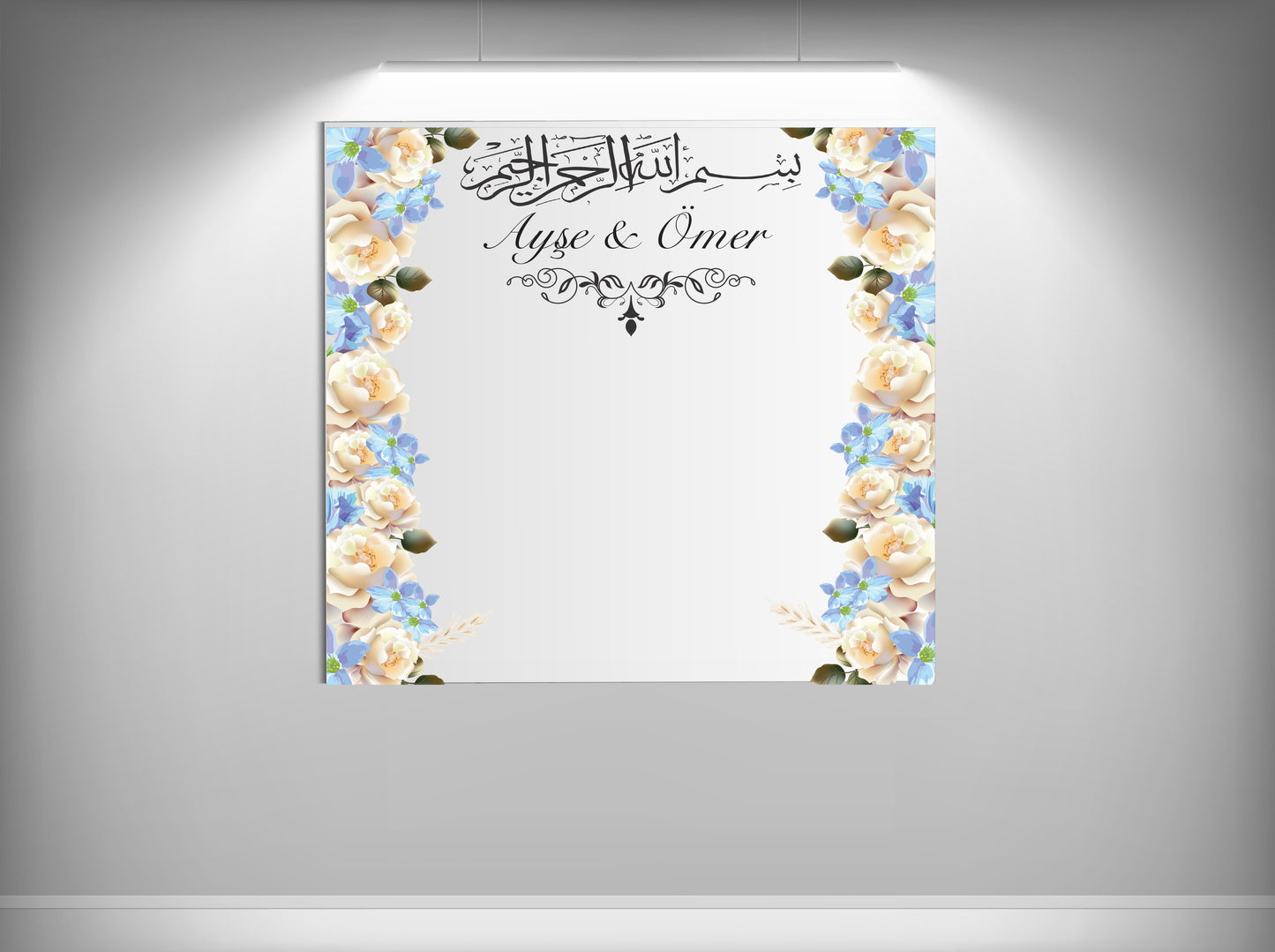 Achtergronddoek - gender party - verjaardag - verloving - bruiloft - huwelijksaanzoek - evenementdoek - banner - spandoek - gepersonaliseerde doek