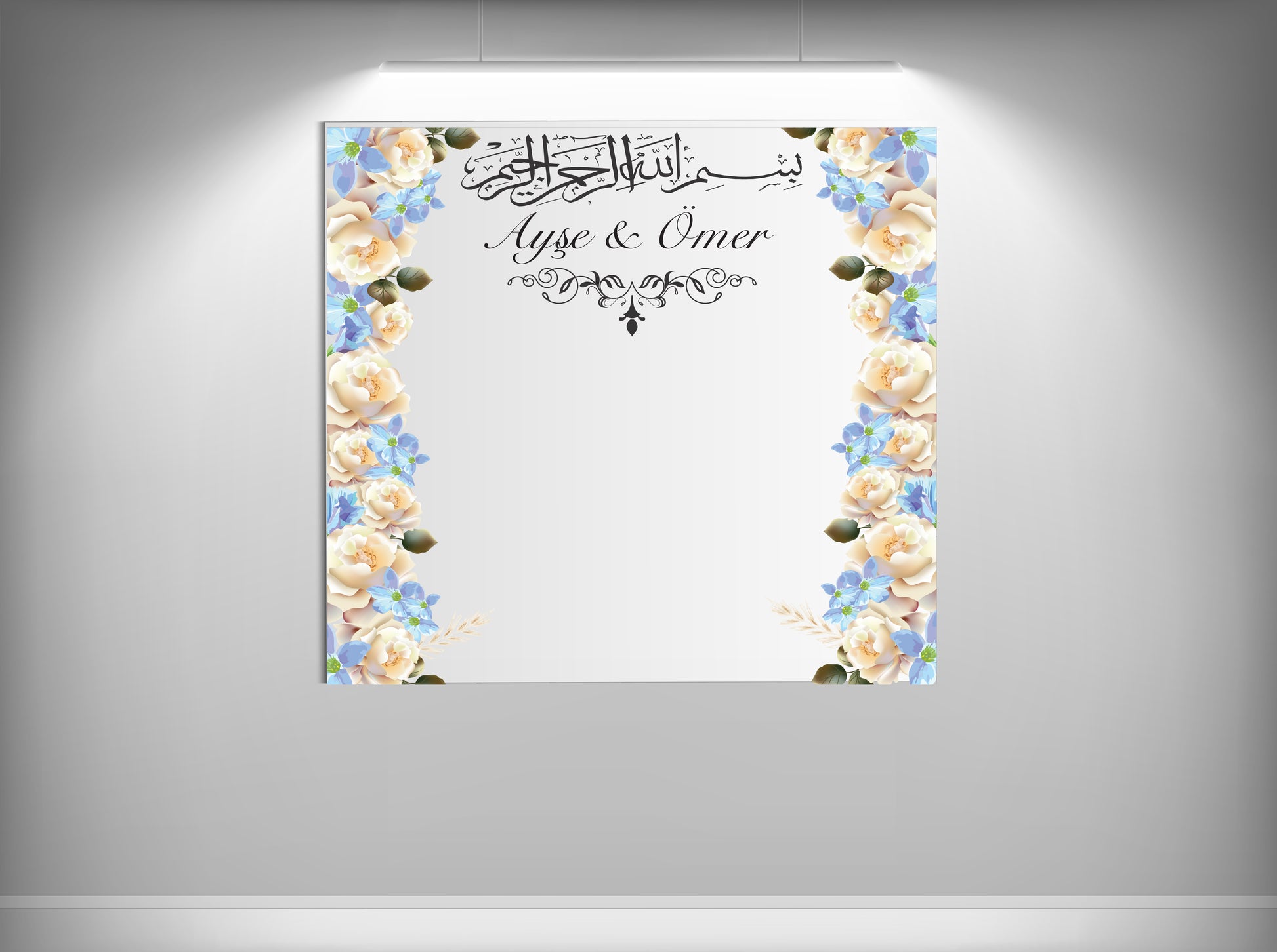 Achtergronddoek - gender party - verjaardag - verloving - bruiloft - huwelijksaanzoek - evenementdoek - banner - spandoek - gepersonaliseerde doek