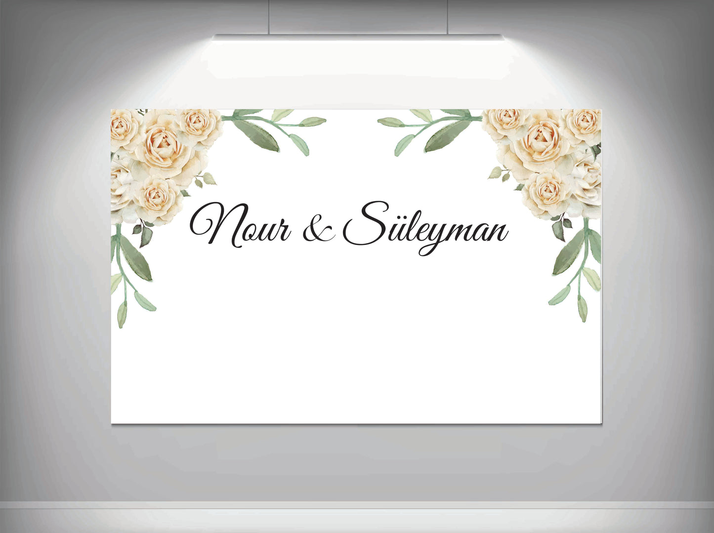 Achtergronddoek - gender party - verjaardag - verloving - bruiloft - huwelijksaanzoek - evenementdoek - banner -spandoek - gepersonaliseerde doek