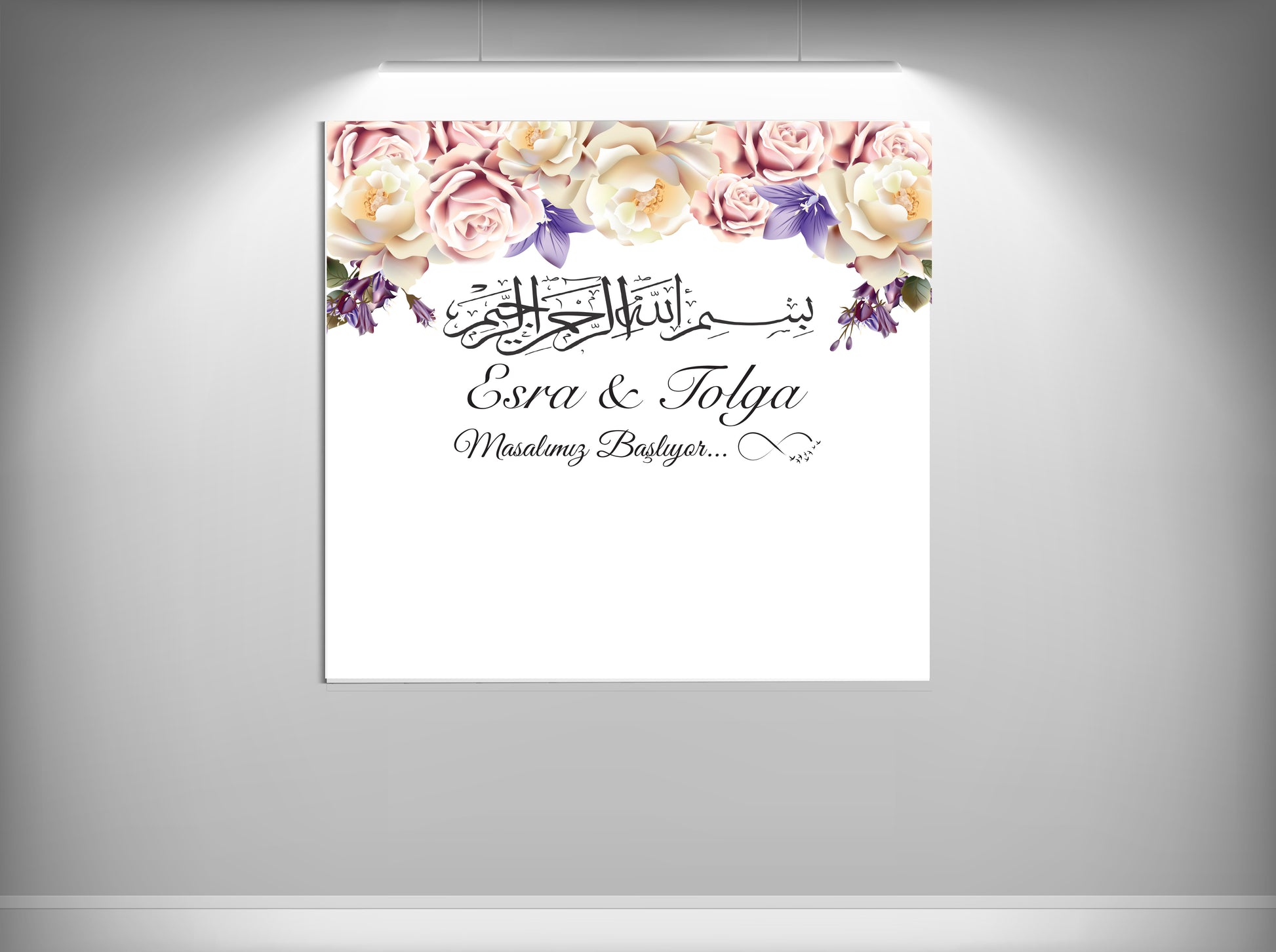 Achtergronddoek - gender party - verjaardag - verloving - bruiloft - huwelijksaanzoek - evenementdoek - banner -spandoek - gepersonaliseerde doek