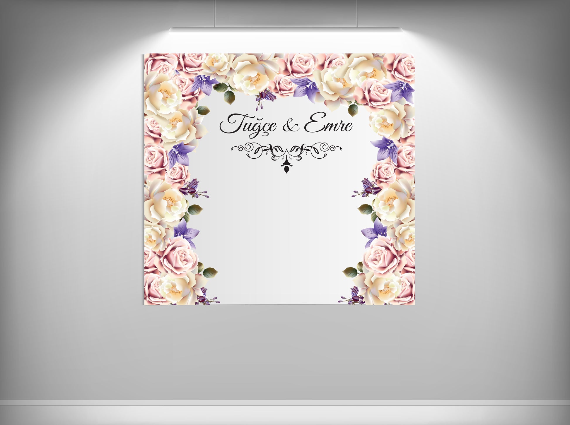 Achtergronddoek - gender party - verjaardag - verloving - bruiloft - huwelijksaanzoek - evenementdoek - banner - spandoek - gepersonaliseerde doek