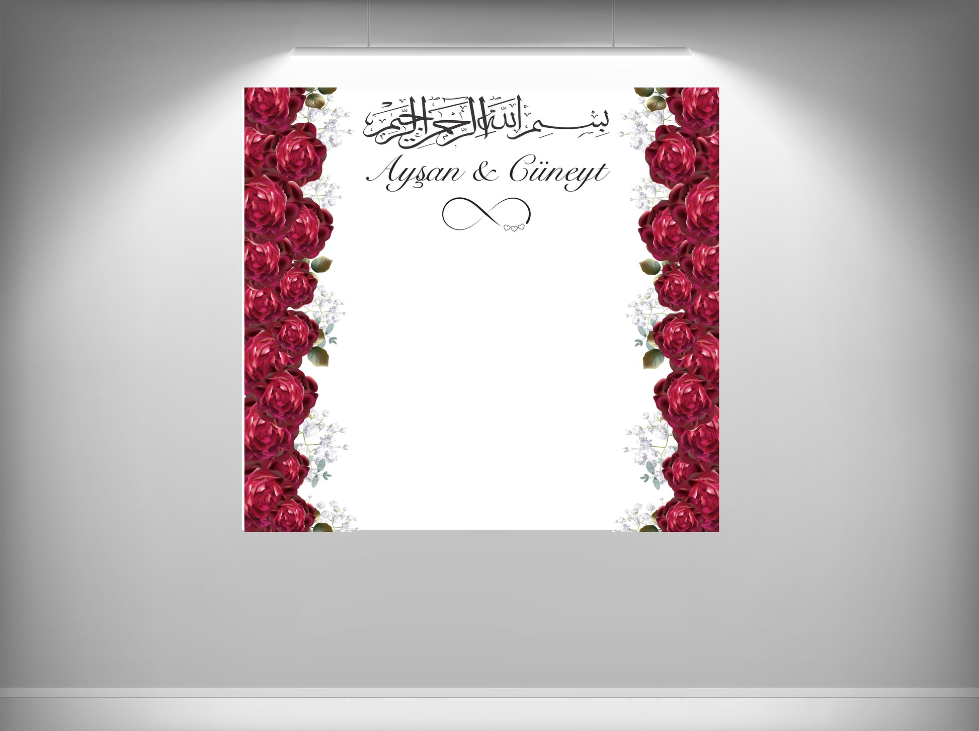 Achtergronddoek - gender party - henna doek - verjaardag - verloving - bruiloft - huwelijksaanzoek - evenementdoek - banner - spandoek - gepersonaliseerde doek