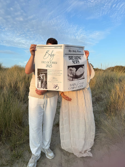 baby aankondiging krant, baby annoucement, bebek gazete, baby fotoshoot