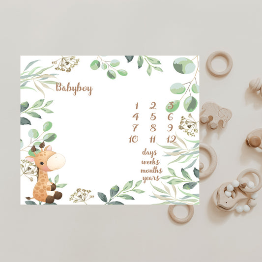 Babykleed gepersonaliseerd - baby kleed - babydeken - Mijlpaaldeken - Kraamcadeau - Babyshower