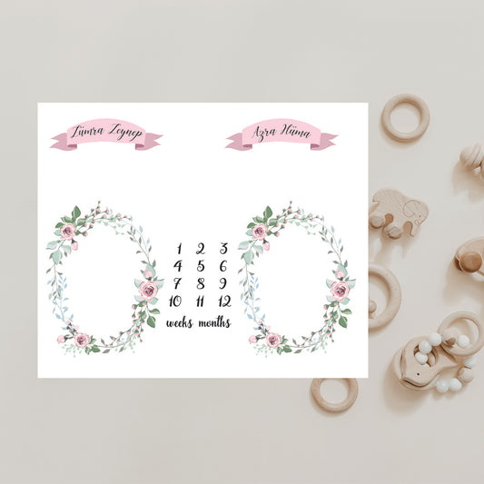 Babykleed gepersonaliseerd - baby kleed - babydeken - Mijlpaaldeken - Kraamcadeau - Babyshower