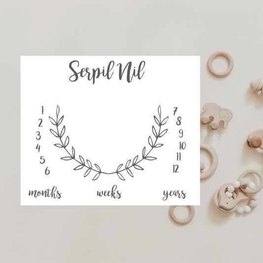 Babykleed gepersonaliseerd - baby kleed - babydeken - Mijlpaaldeken - Kraamcadeau - Babyshower