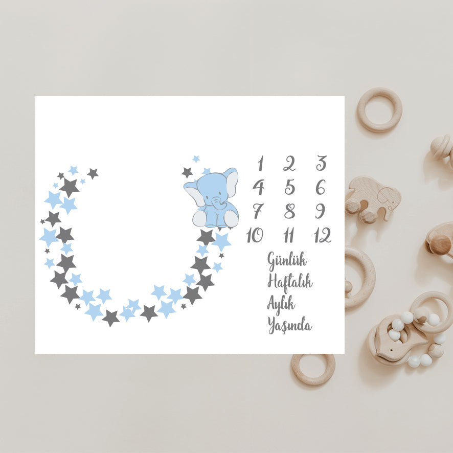 Babykleed gepersonaliseerd - baby kleed - babydeken - Mijlpaaldeken - Kraamcadeau - Babyshower