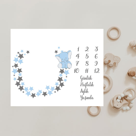 Babykleed gepersonaliseerd - baby kleed - babydeken - Mijlpaaldeken - Kraamcadeau - Babyshower