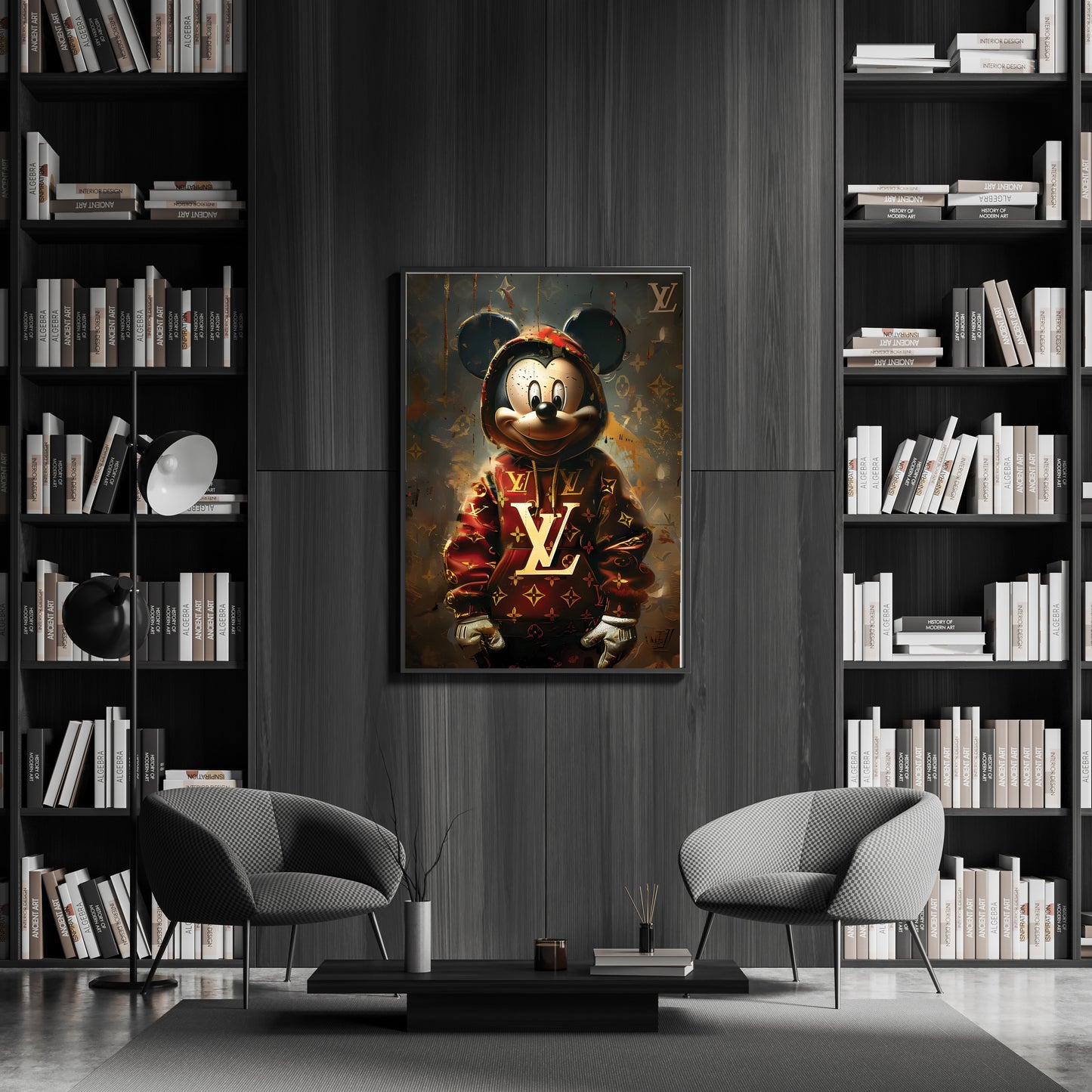 mickey mouse - mickey lv - graffiti wallart - wallpaper designer - art  - muurposter disney