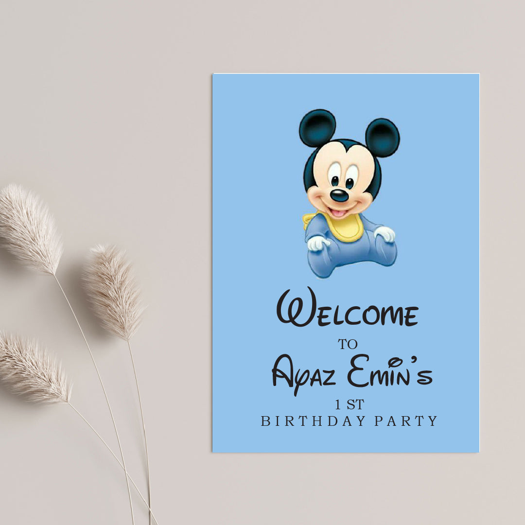 uitnodigingskaart - tafelkaarten - babyshower - its a girl / boy - kaart voor uitnodiging - wenskaarten - bridal shower - mickey mouse - disney kaart
