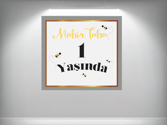 Achtergronddoek - gender party - verjaardag - verloving - bruiloft - huwelijksaanzoek - evenementdoek - banner -spandoek - gepersonaliseerde doek