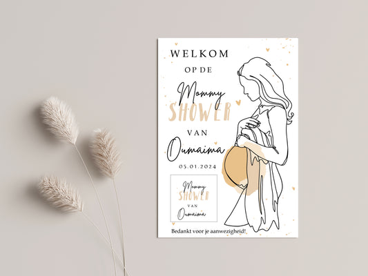 uitnodigingskaarten voor evenement of voor elke andere gelegenheid - trouwkaarten - verlovingskaarten met chocolade - mommy shower