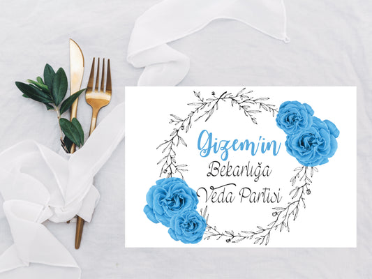 placemate set met eigen tekst - chocolade met servet - verjaardag vrijgezellenfeest decoratie - bachelorette party