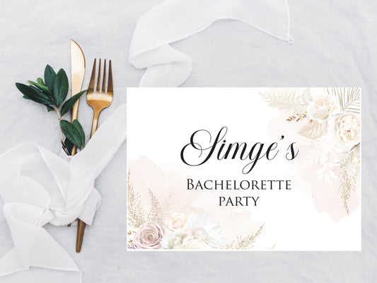 placemate set met eigen tekst - chocolade met servet - verjaardag vrijgezellenfeest decoratie - bachelorette party