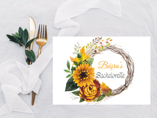 placemate set met eigen tekst - chocolade met servet - verjaardag vrijgezellenfeest decoratie - bachelorette party