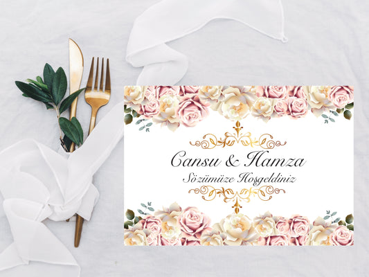 placemate set met eigen tekst - chocolade met servet - verjaardag vrijgezellenfeest decoratie - bachelorette party