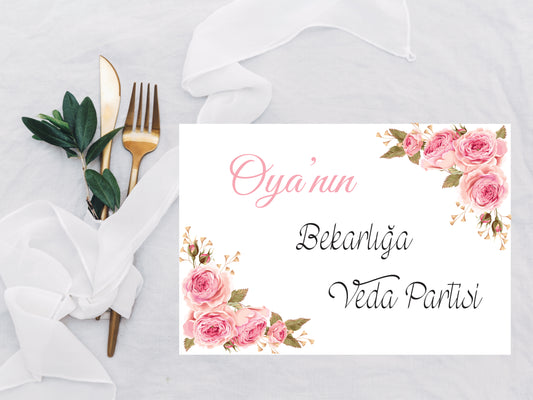 placemate set met eigen tekst - chocolade met servet - verjaardag vrijgezellenfeest decoratie - bachelorette party