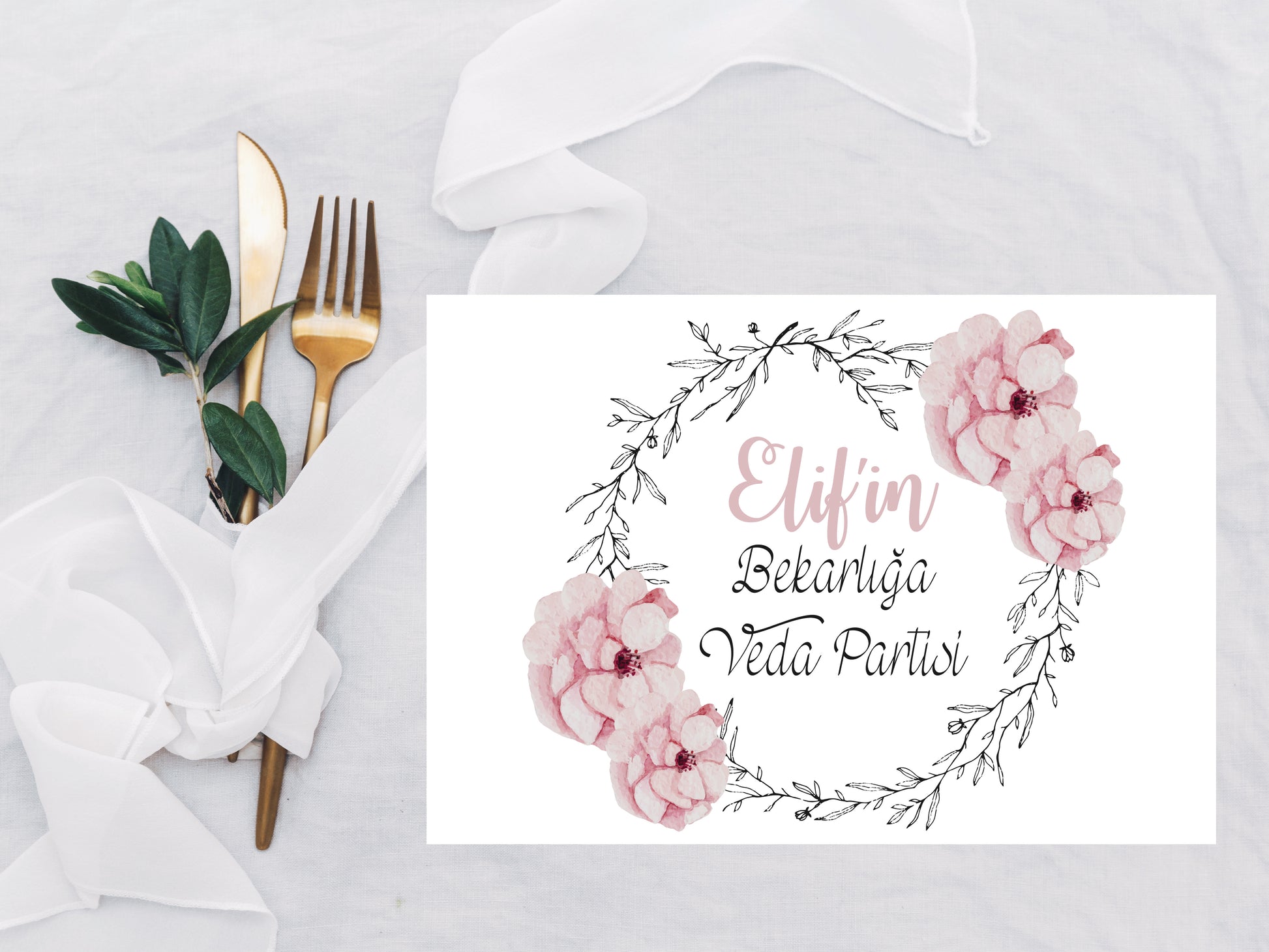 placemate set met eigen tekst - chocolade met servet - verjaardag vrijgezellenfeest decoratie - bachelorette party