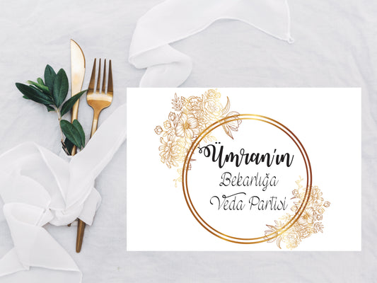 placemate set met eigen tekst - chocolade met servet - verjaardag vrijgezellenfeest decoratie - bachelorette party