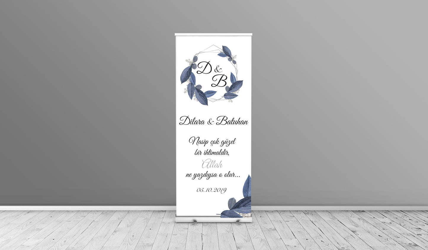 Rollup banner voor elke gelegenheid - roll up wedding -verloving - verjaardag - evenement - gepersonaliseerde rollup - 80x200cm